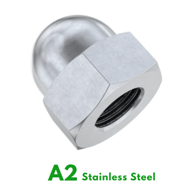 A2 Dome Nuts Stainless DIN1587
