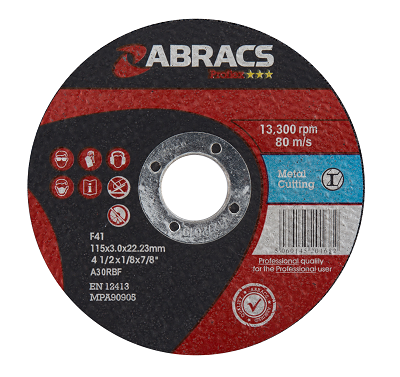 100MM X 3 X 16 METAL CUTTING DISCS (4