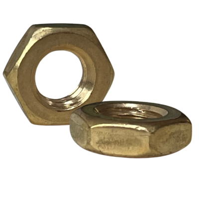 M3 BRASS HEX LOCKNUTS DIN439 / ISO4035