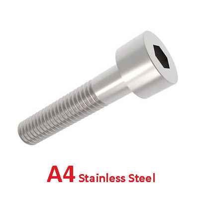 A4 Socket Capscrews Stainless DIN912/ISO4762