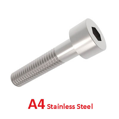 M3 X 6 A4 ST/ST SOCKET CAPSCREWS DIN912 / ISO4762