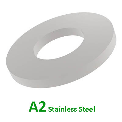 M3 A2 STAINLESS FORM A FLAT WASHERS DIN125A / ISO7089