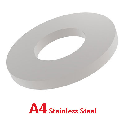 M14 A4 STAINLESS FORM A FLAT WASHERS DIN125A / ISO7089