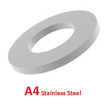 M6 A4 ST/ST FORM B FLAT WASHERS 