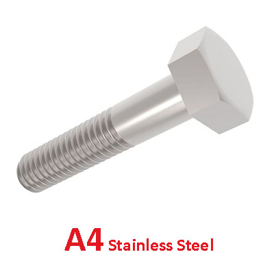 A4 Hex Bolts Stainless DIN931 / ISO4014