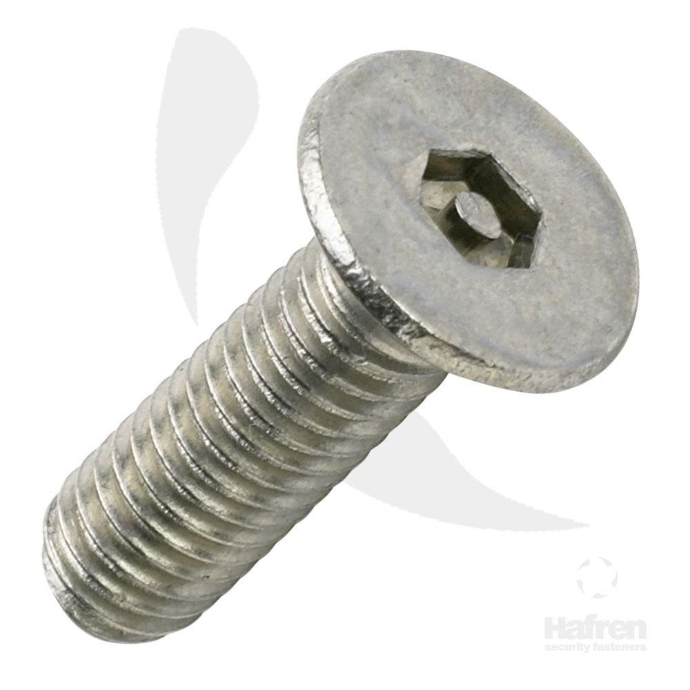 M3 X 12 A2 ST/ST PIN HEX CSK SECURITY SCREWS (2MM A/F)