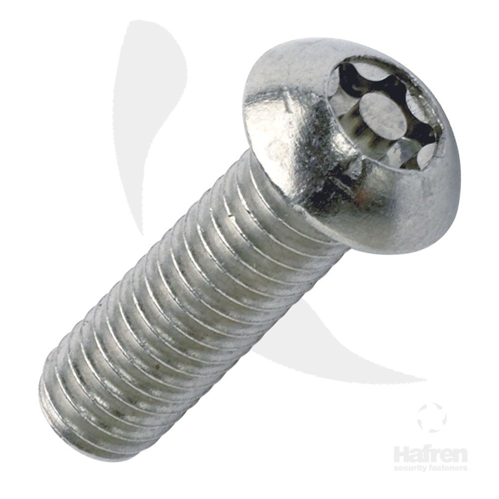 M5 BUTTON HEAD TORX SECURITY PIN MACHINE SCREWS A2 STAINLESS STEEL T25 ...