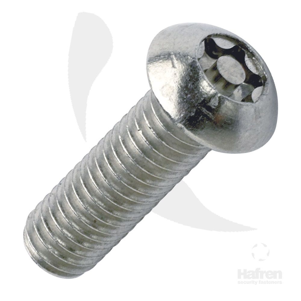 M3 X 10 ST/ST PIN TORX BUTTON HD SECURITY SCREWS (TX10)