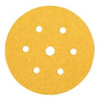 BOXES MIRKA GOLD DA SANDING DISC 150MM 7 HOLE VELCRO BACKED 120G (PK100)