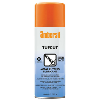 AMBERSIL FOOD GRADE TUFCUT METAL CUTTING LUBRICANT 400ML (31579)