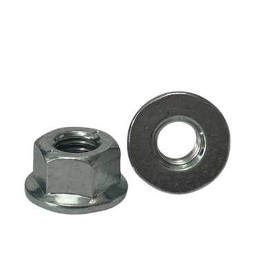 M8 Z/P ALL METAL LOCKING FLANGE NUTS (NON SERRATED)