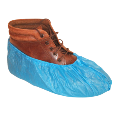 BIODEGRADABLE BLUE OVERSHOES (100 PER PACK)