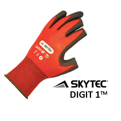 3 DIGIT GLOVE LARGE RED/BLACK (SKY71)