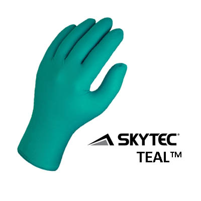 2XL POWDER FREE NITRILE GLOVES TEAL (BOX OF 100) 