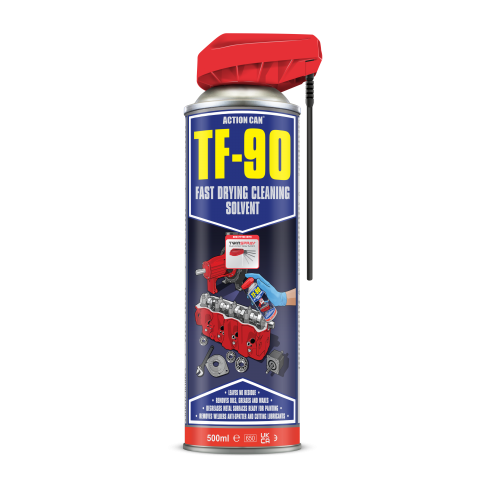 TF-90 FAST DRYING CLEANING SOLVENT 500ML TWIN SPRAY (1032670) 