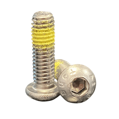 M3 X 6 A2 BUTTON  HD SOCKET SCREWS C/W LOCKING PATCH