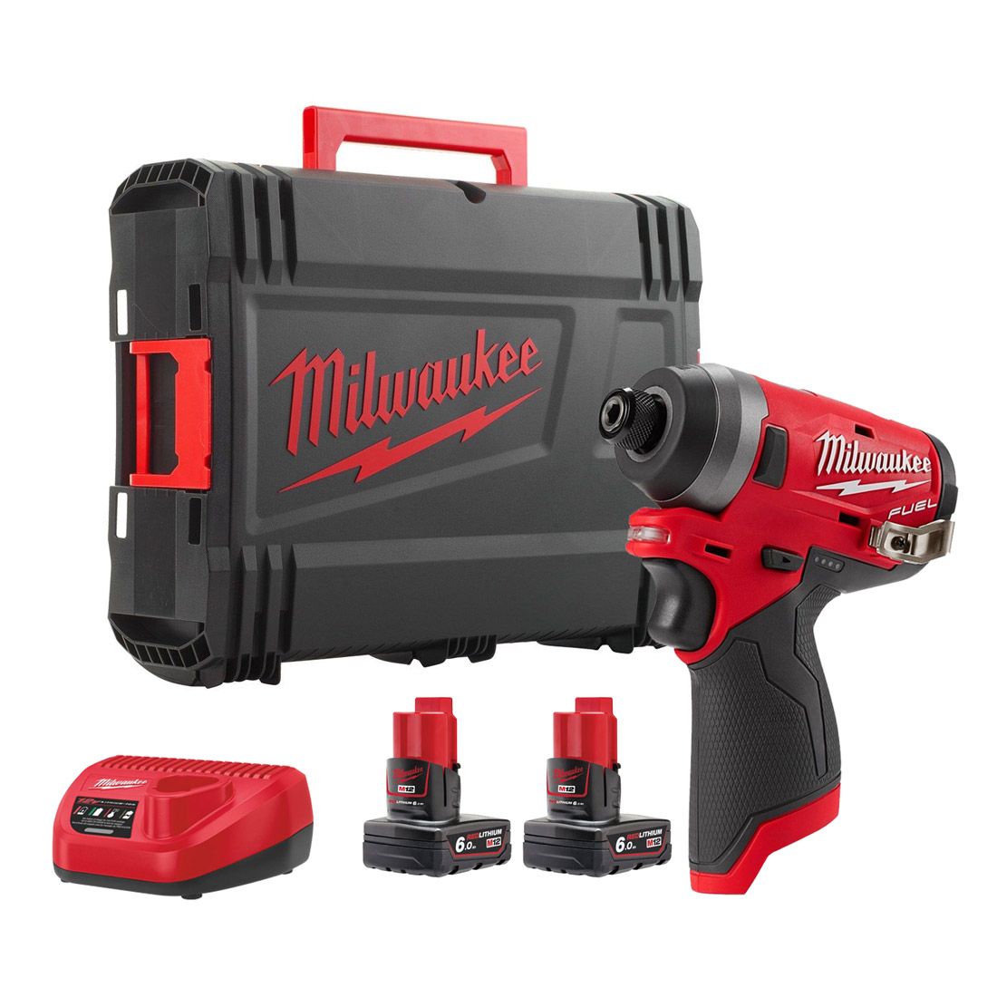 MILWAUKEE M12 FID-602X FUEL IMPACT DRIVER KIT (2X 6AMP BATTERIES)