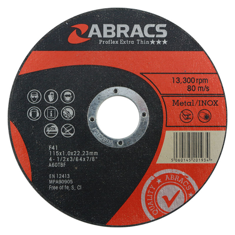 100MM X 1 X 16 THIN PROFLEX METAL CUTTING DISC (4